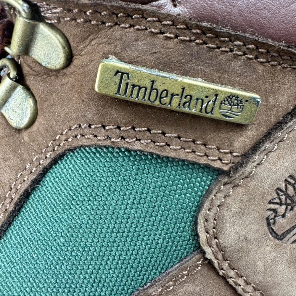 Timberland Field Boot Junior Big Kids Size 5.5 Brown Green Beef Broccoli 16937